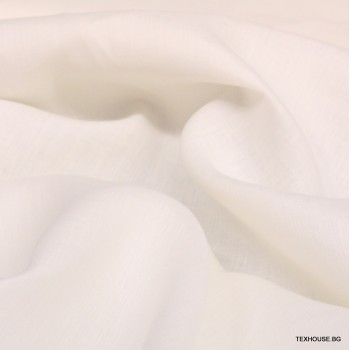 Лен Max Mara с коприна бял